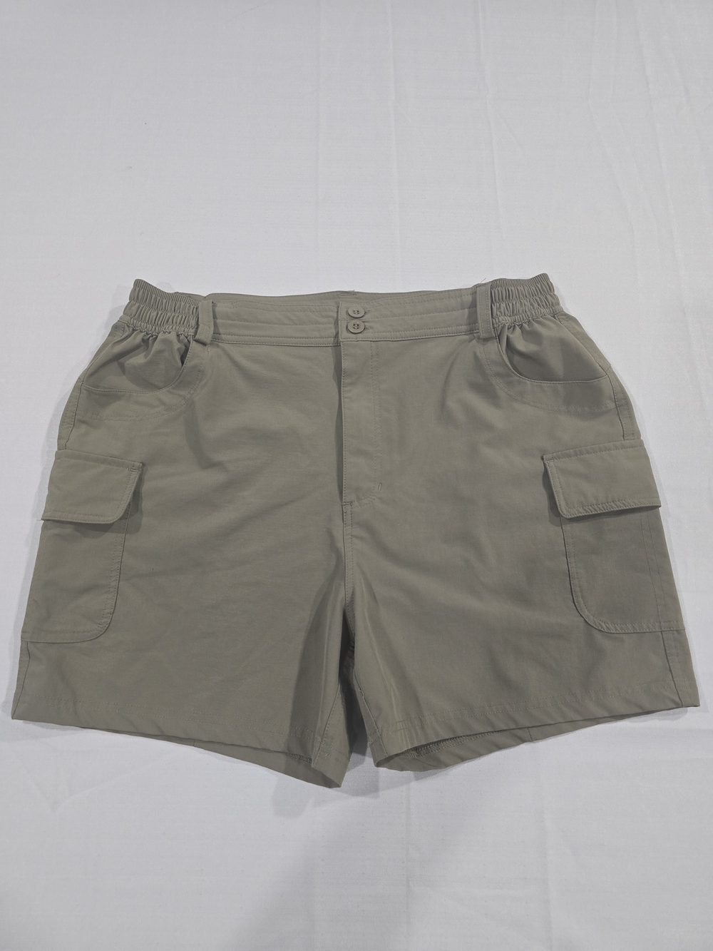 Pudolla Women's Lightweight Quick Dry Shorts Elastic Waist Light Green Large